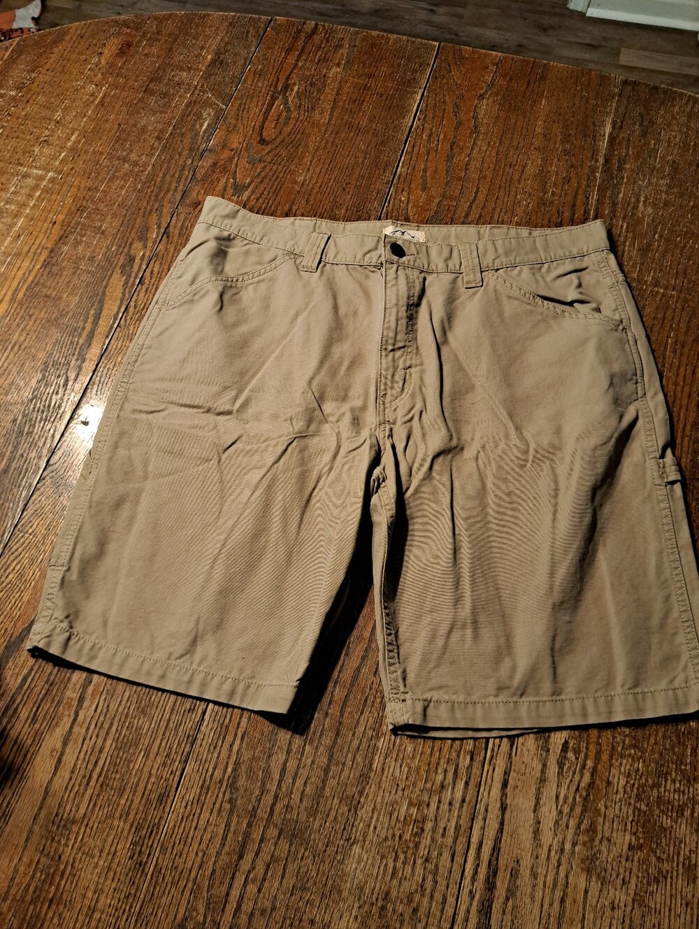 Size 40 Waist Blue Mountain Khaki Tan Casual Carpenter Shorts Cotton